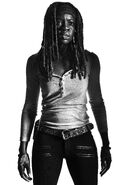 TWDMichonne-Season7-Black and White