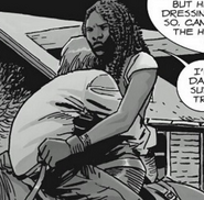 Michonne Carrying Aaron