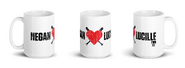 Negan Heart Lucille White Mug Capacity: 15 oz
