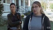 Twice-as-far-denise-tells-daryl-and-rosita-about-a-store-that-may-have-drugs