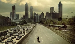 The Walking Dead Atlanta Scene