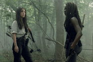 10x01 Michonne and Yumiko