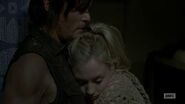 Beth super duper cute cheek hugging Daryl