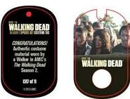 The Walking Dead - Dog Tag (Season 2) - Walker CR7 (AUTHENTIC WORN COSTUME PIECE)