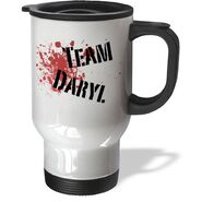 3dRose Team Daryl The Walking Dead Zombies Travel Mug, 14-Ounce
