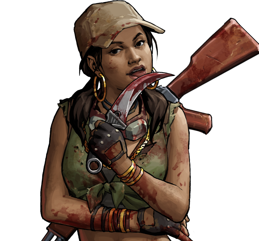 For Rosita's whereabouts prior to or during the outbreak: Main article...