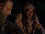 Michonne Rick Campfire (night)