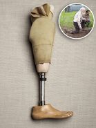 Hershel's prosthetic leg