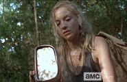 Beth with car parts in Still!