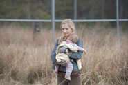 Beth with Judith in finale flashback so adorable