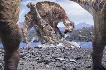 chased by dinosaurs land of giants