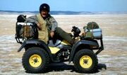 Robert Winston on a quad