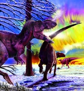 Albertosaurus & Edmontosaurus