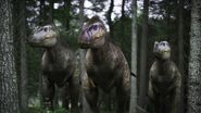 A trio of Albertosaurus in Walking with Dinosaurs.