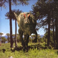 WWDBook Allosaurus.jpg (543 KB) Allosaurus walking across Jurassic fields in the WWD Companion Book.