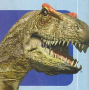 Allosaurus in the Official Sticker Album