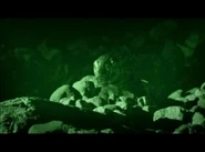 A Therocephalian looking at Lystrosaurus.