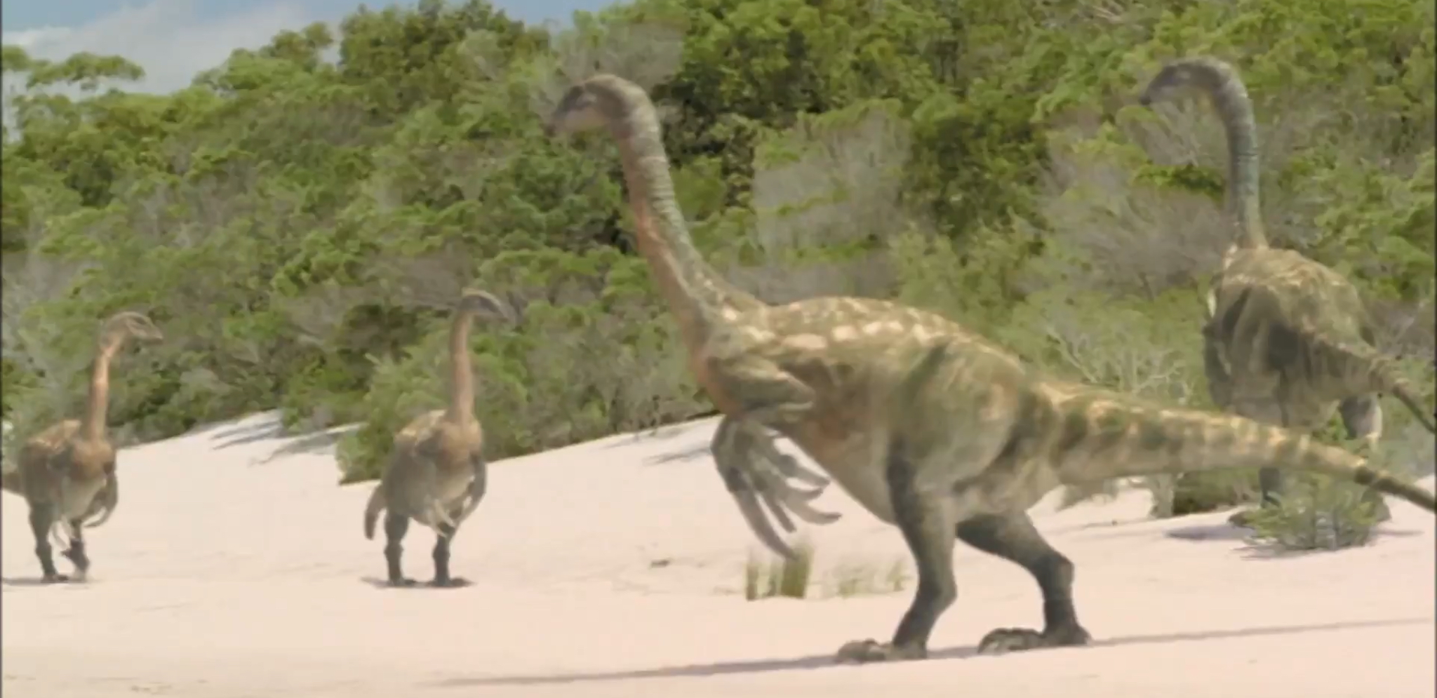 therizinosaurus walking with dinosaurs