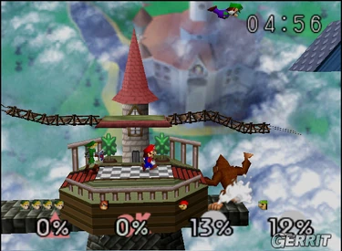 Link On Mario Bros stage