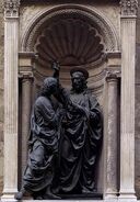 "Christ and Doubting Thomas,“ one of Verrocchio's most famous statues