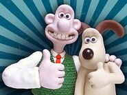 Wallace and Gromit giving a thumbs-up