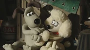 Gromit and Fluffles together