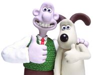 Wallace and Gromit giving a thumbs-up