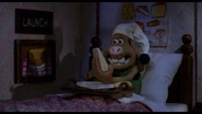 Hutch holding Wensleydale