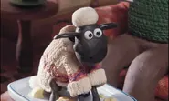 Shaun eating Wensleydale