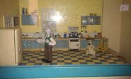 The kitchen set on display