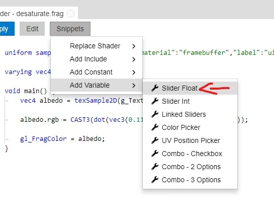 Shader Tutorial Desaturation Wallpaper Engine Wiki Fandom Wallpaper engine 1.4 adds brand new features like puppet warping, timeline animations, hdr bloom, a new designer documentation hey all, this patch adds a new winter skin, a command line control system, a lot of minor quality of life improvements and better support for your led peripherals. wallpaper engine wiki
