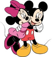Mickey and his girlfriend Minnie