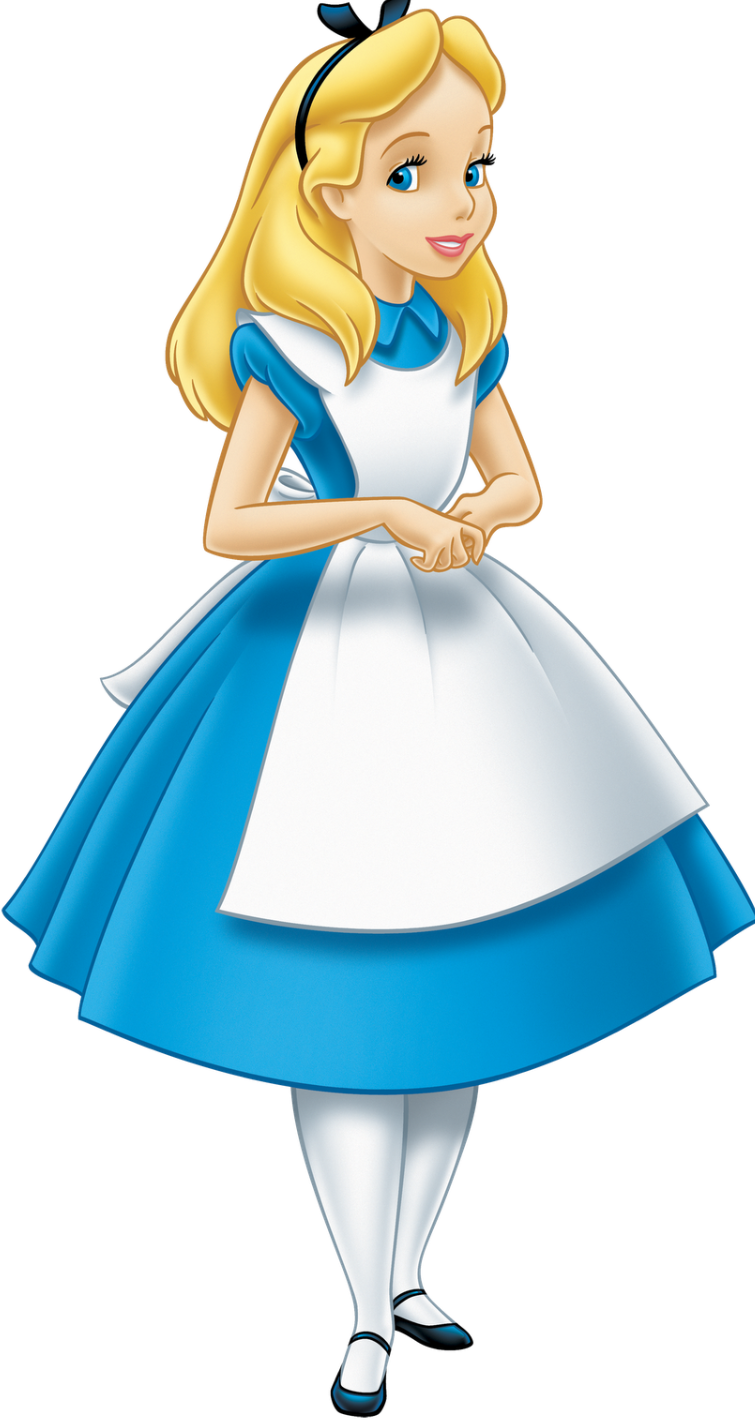 alice in wonderland disney characters png