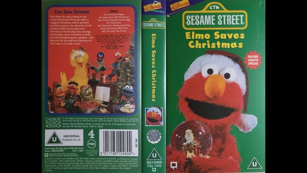 Sesame Street Elmo Saves Christmas Walt Disney Videos Uk Wiki Fandom