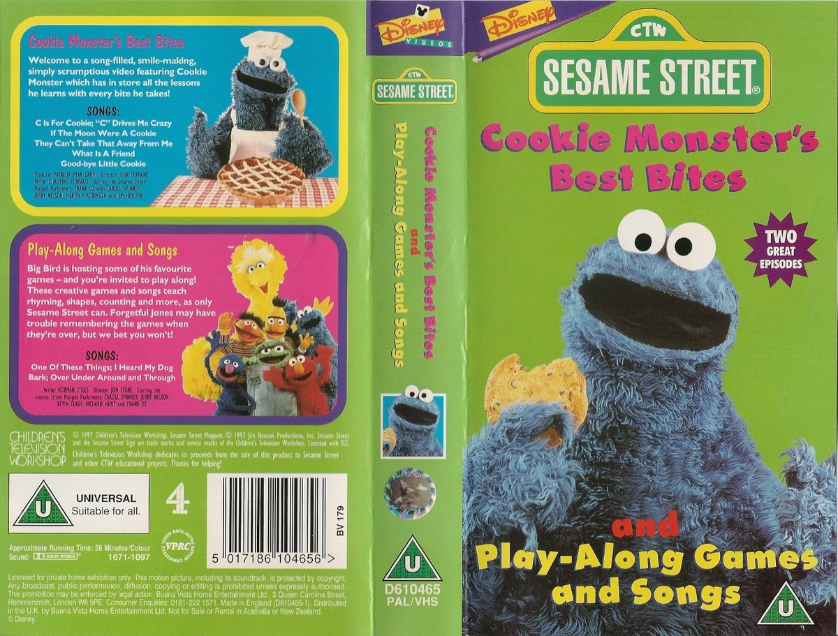 Sesame Street Cookie Monster's Best Bites and PlayAlong Games and