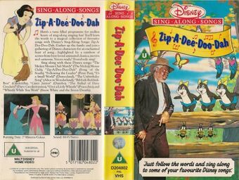 Disney S Sing Along Songs Zip A Dee Doo Dah Walt Disney Videos Uk Wiki Fandom