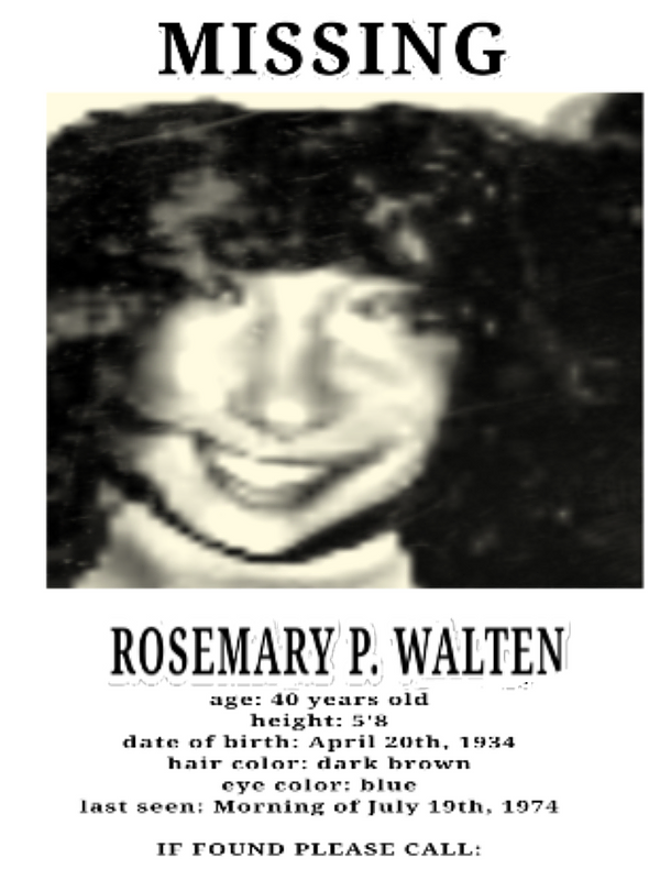 COMMISSIONS OPEN — JACK WALTEN MISSING: 6/11/74 oh boy!! didn't think