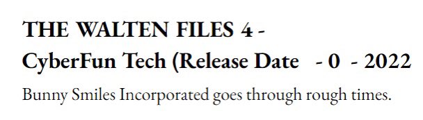 Is This A Release Date The Walten Files 4 : r/Thewaltenfiles