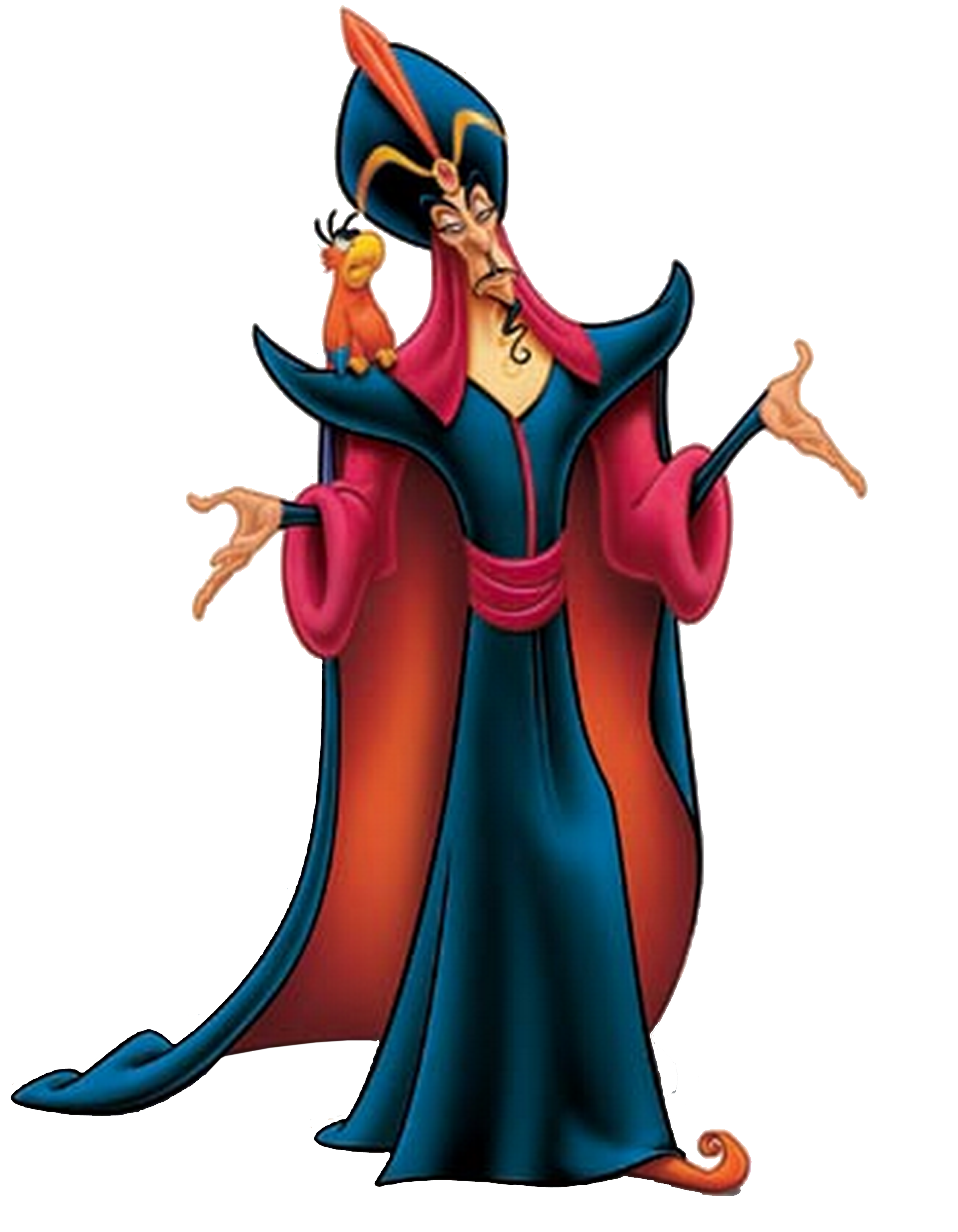 Disney Aladdin Jafar with Iago Light-Up Figure New with Box