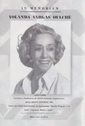 In Memoriam: Yolanda Vargas Dulche