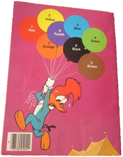 Woody Woodpecker Color By Numbers Book - 03