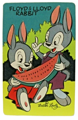 Carnation Trading Cards - 08 Floyd and Lloyd Rabbit | Walter Lantz Wiki ...