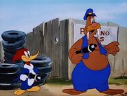 Wally and Woody in in the short "Well Oiled"