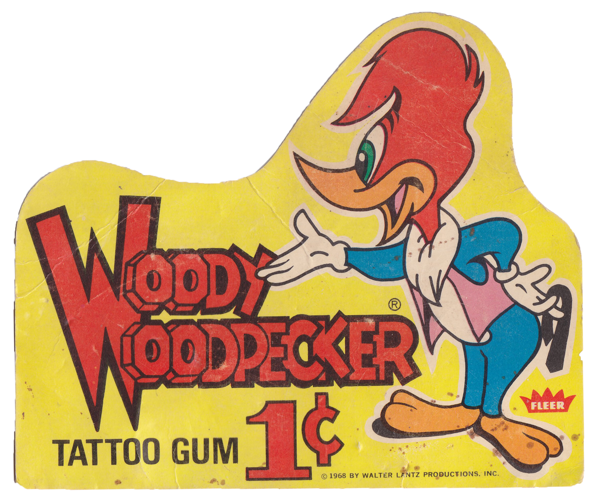 Fleer Woody Woodpecker Tattoo Gum Walter Lantz Wiki Fandom