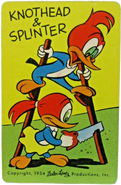 1954 Trading Cards - 32 Knothead and Splinter - Side A