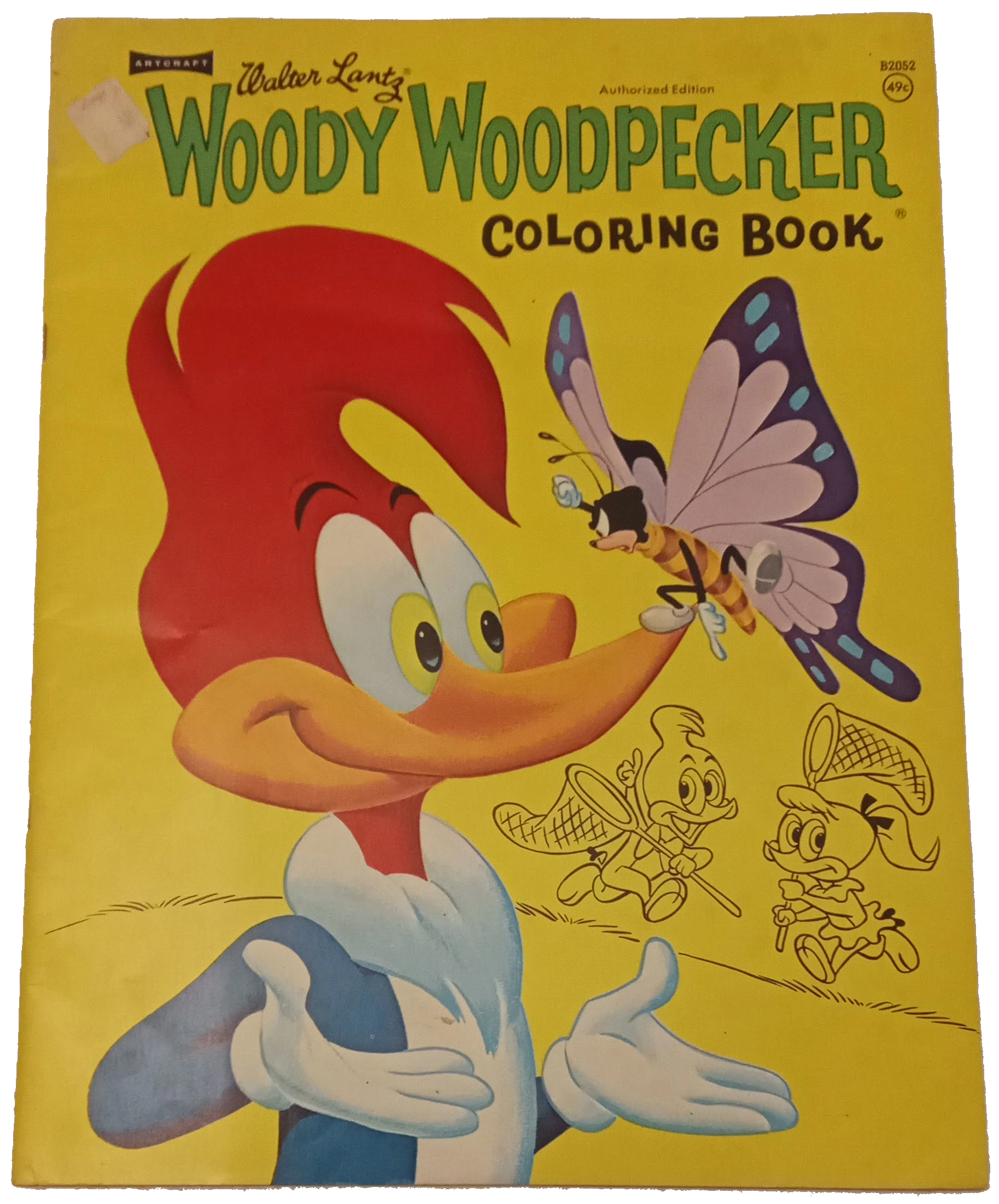 Woody Woodpecker - 14 inch Coloring Book - Saalfield B2052