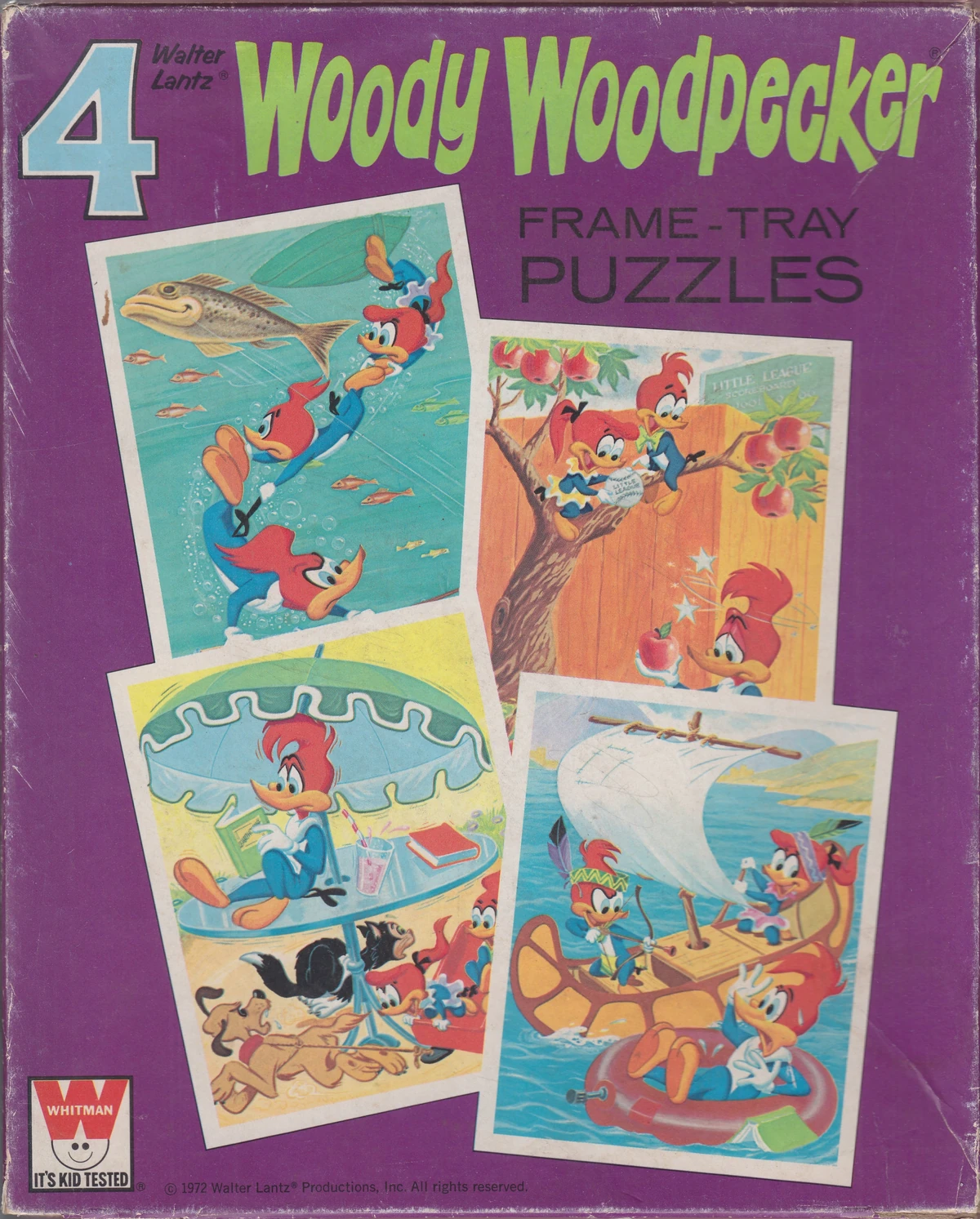 Woody Woodpecker - 1972 Frame Tray Puzzle Boxset | Walter Lantz