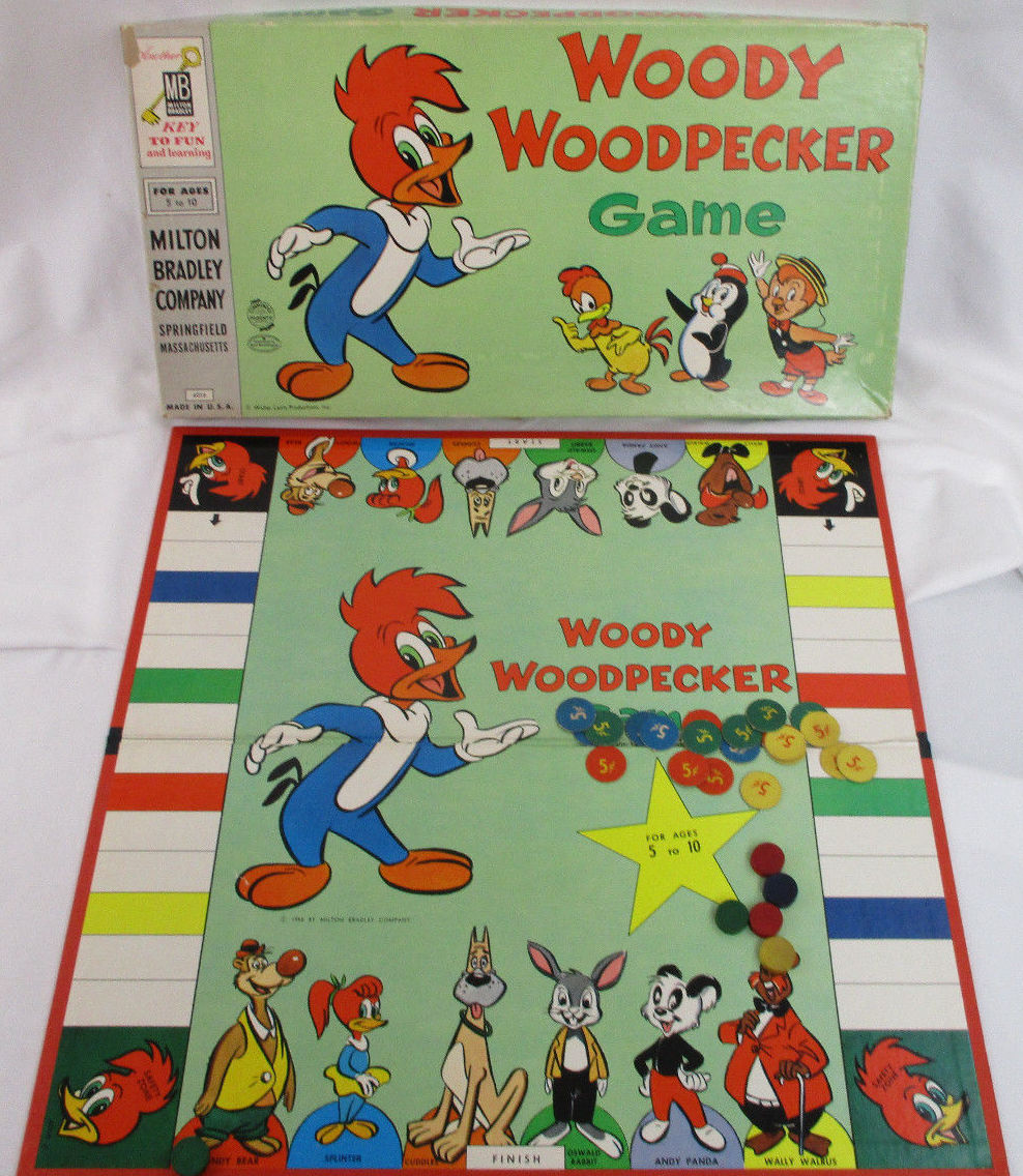 Woody Woodpekcer Game - 1958 Milton Bradley | Walter Lantz Wiki | Fandom