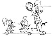 Woody, Knothead and Splinter artworks from the 1950's comics