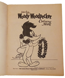 Woody Woodpecker - 14 inch Coloring Book - Saalfield B2052